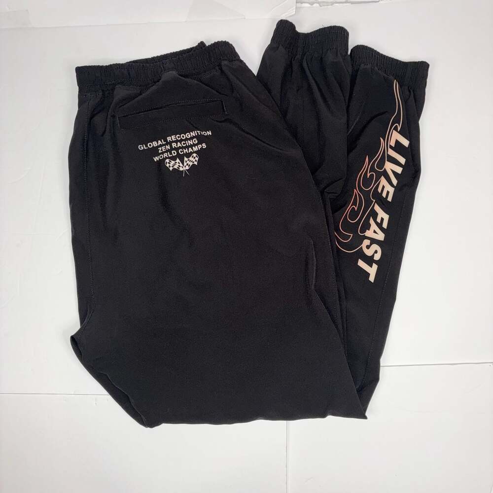 Live Fast Die Young LFDY Men World Champs Zen Racing Track Pants Size L